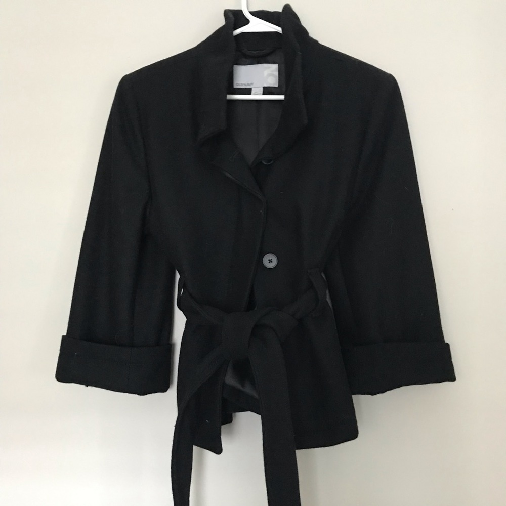 Old Navy black belted jacket
